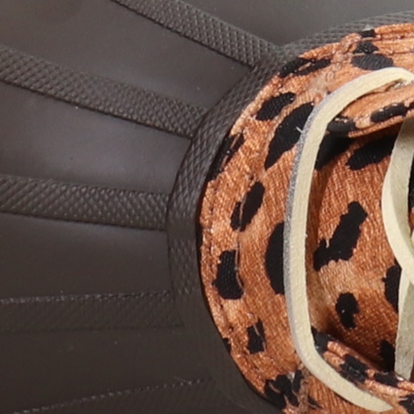 Sperry Syren Gulf Womens Ankle Duck Boots Brown Cheetah STS86757 NEW Multi Sz - Picture 9 of 10